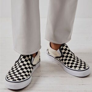 Vans White Slip-On Sneakers